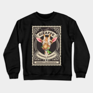 Classic giraffe friendly and peaceful with circle design Crewneck Sweatshirt